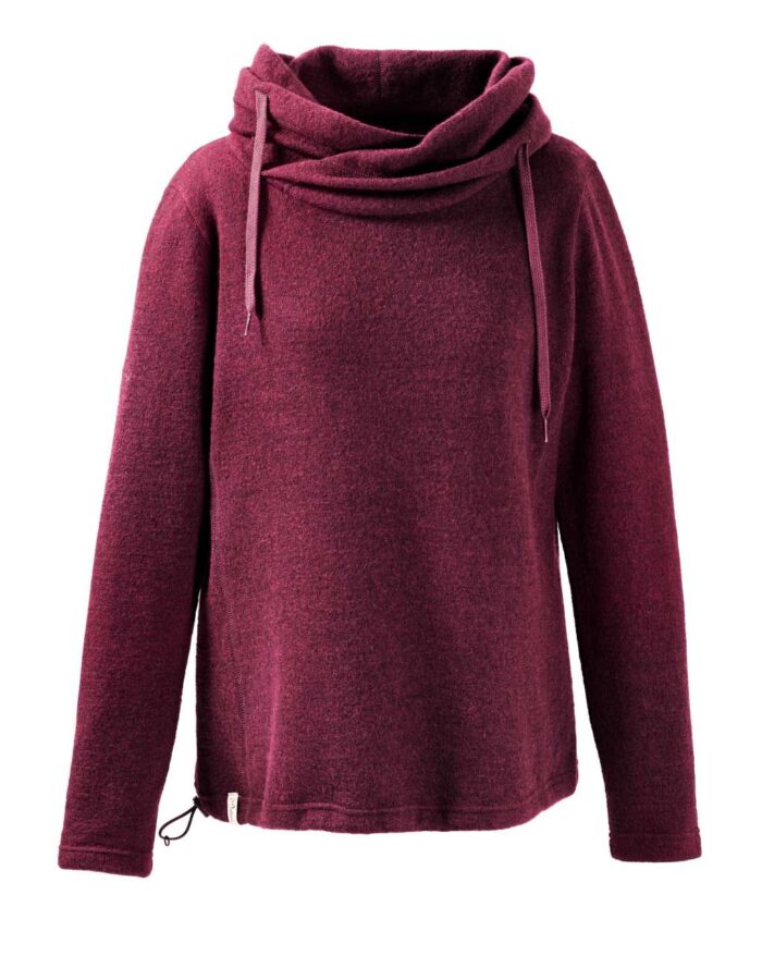 Mufflon Kusa Pullover mit Oversize-Kapuze W50