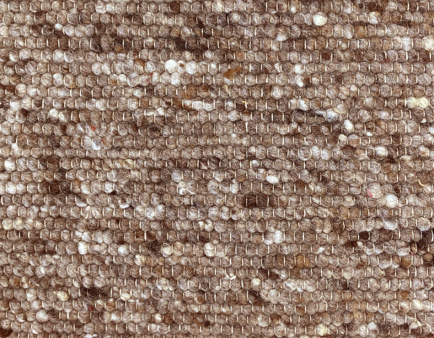 Schafwollteppich "Ischgl", gewalkt braun meliert 4 Schafwollteppich "Ischgl", gewalkt braun meliert – Bild 4