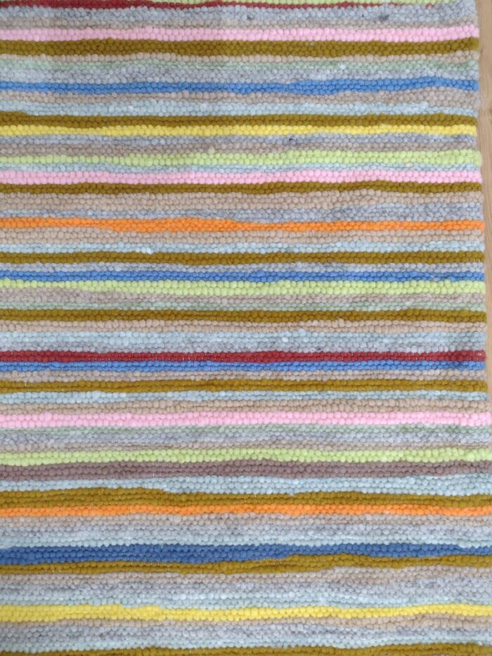 Schafwollteppich Meran bunt gestreift, 200/250 cm – Bild 2