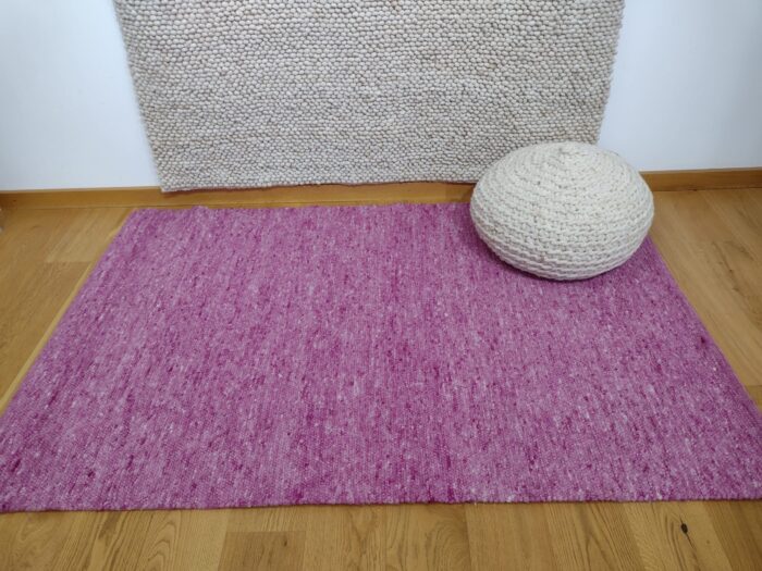 Schafwollteppich Granada fuchsie, 130/200 cm