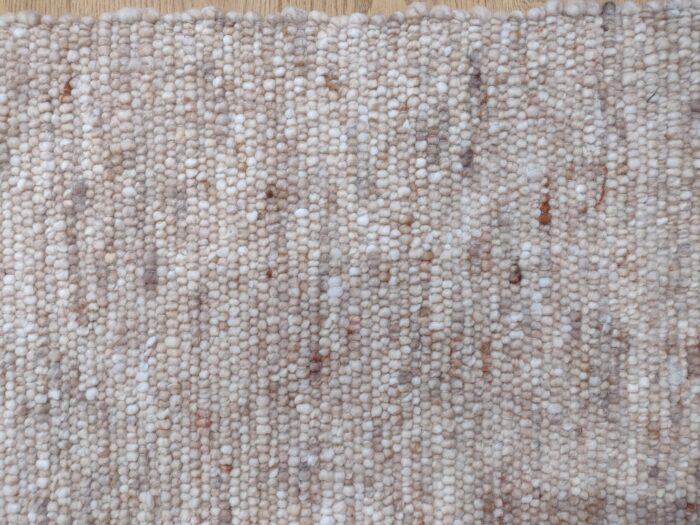 Schafwollteppich braun meliert, gewalkt, 130/180 cm – Bild 3