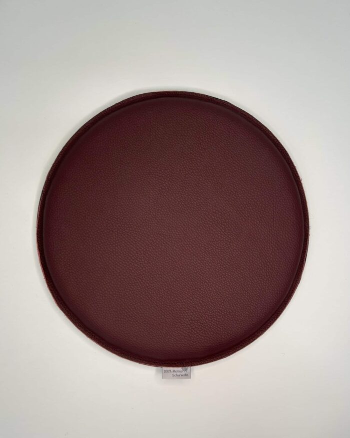 Doppelseitiges Leder/ Filzsitzkissen Ø35cm – Bild 9