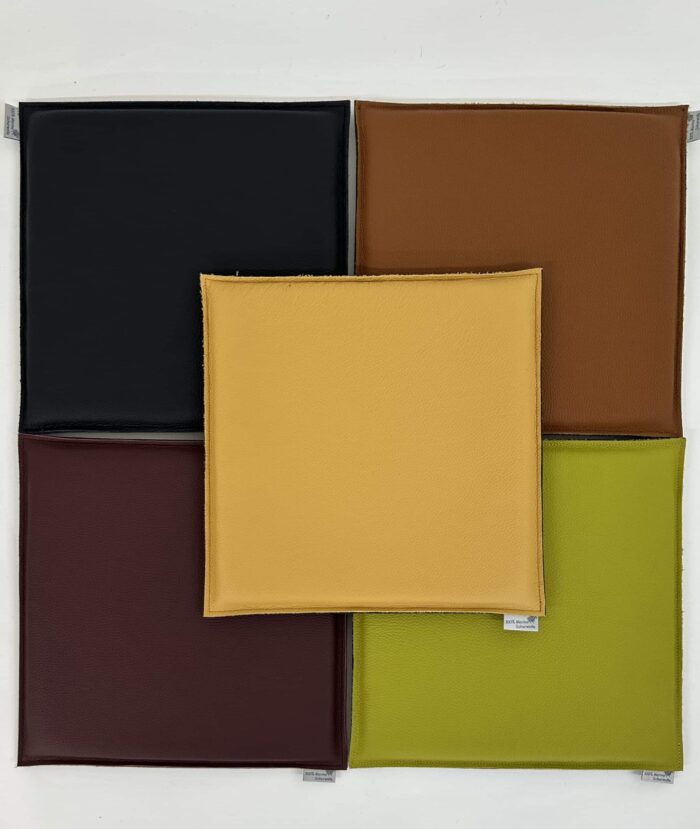 Doppelseitiges Leder/ Filzsitzkissen Quadrat