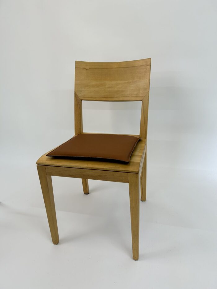 Doppelseitiges Leder/ Filzsitzkissen Quadrat – Bild 2