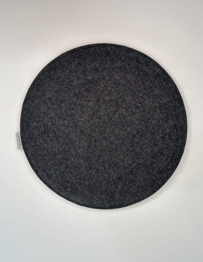 Doppelseitiges Leder/ Filzsitzkissen Ø35cm – Bild 13